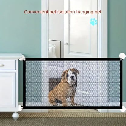 Pet Dog Barrier Fences with Hook Pet Isolated Network New Folding Breathable Mesh Stairs Gate Dog Safety Fence Pet Products