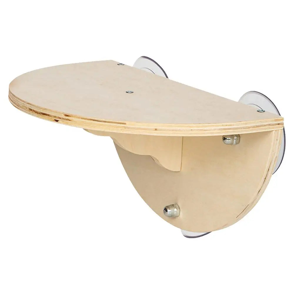 Cat Window Perch Space Saving Window Cat Seat Kitten Climbing Wood Window Shelf with 3 Suction Cups Cats Play Climb Seat for